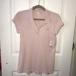 Women’s pink Calvin Klein polo brand new